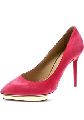 Charlotte Olympia pre-owned 110mm Dotty platform pumps - Pink