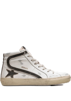 Golden Goose Slide leather sneakers - White