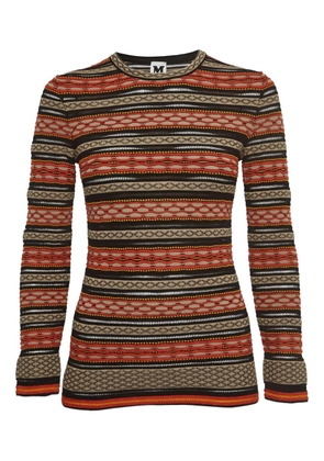 Missoni Pre-Owned striped knitted top - Brown