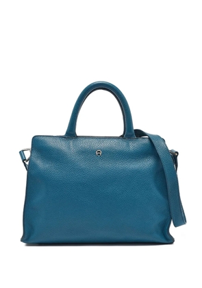 Aigner Vintage pre-owned Cybill textured leather tote bag - Blue