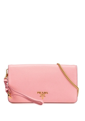 Prada Pre-Owned 2000-2024 Saffiano Lux Wallet on Chain crossbody bag - Pink