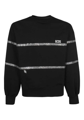 GCDS rhinestone-embellished sweatshirt - Black