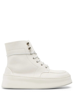 Marsèll Cassapana leather combat boots - White