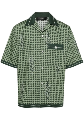 AMIRI houndstooth-pattern shirt - Green