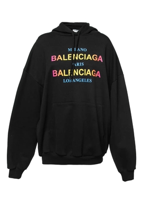 Balenciaga Pre-Owned logo-print hoodie - Black