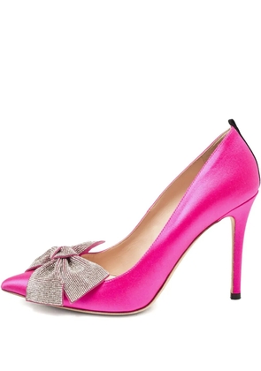 SJP by Sarah Jessica Parker satin bow pumps - Pink