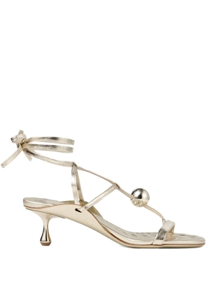 Jimmy Choo 50mm Zyra sandals - Gold