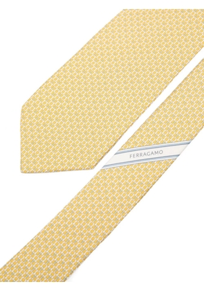 Ferragamo patterned tie - Yellow