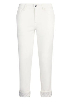 LIU JO cropped straight-leg trousers - White