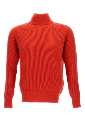 Customer Lovers high-neck ribbed sweater - Orange