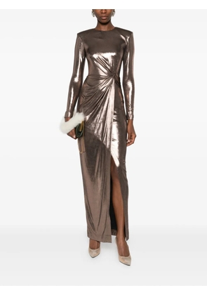 CRISTALLINI Ornelia twisted maxi dress - Brown