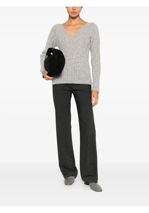 Paloma Wool Vita V-neck ribbed sweater - Grey