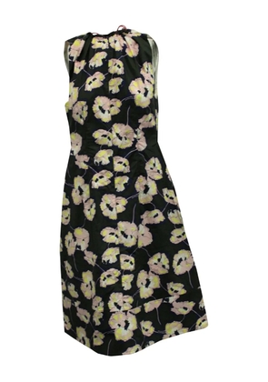 Marni Pre-Owned floral-print midi dress - Black