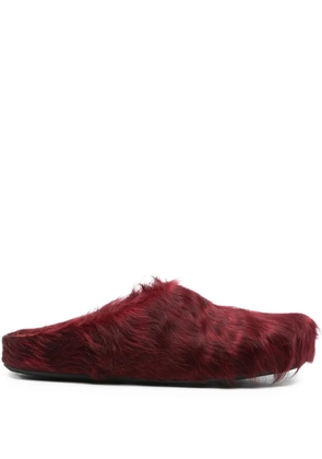 Marni Fussbett mules - Red