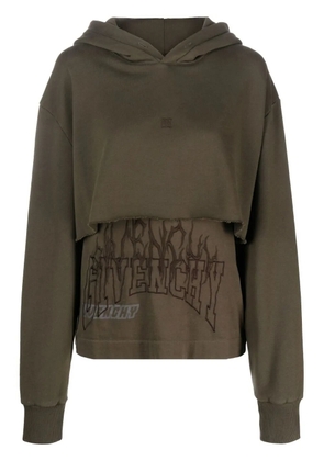 Givenchy 4G layered hoodie - Green