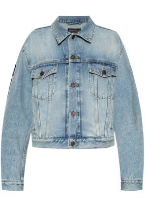 Balenciaga washed denim jacket - Blue