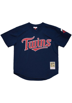 Mitchell & Ness 'MLB Minnesota Twins 2002 David Ortiz' Authentic BP Pullover jersey T-shirt - Blue