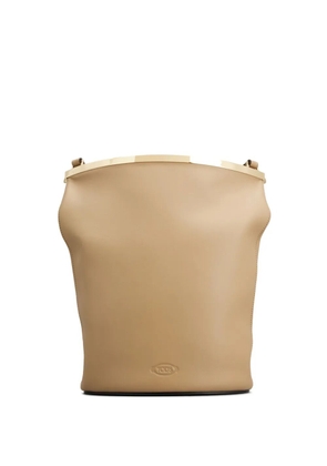 Tod's leather bucket bag - Neutrals