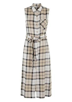 Barbour International checked shirt dress - Neutrals