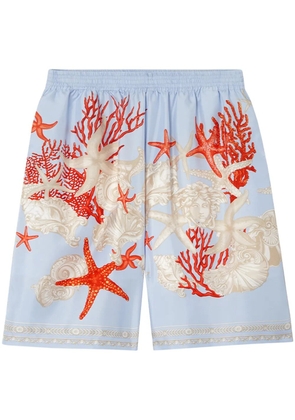 Versace Barocco Sea silk shorts - Blue