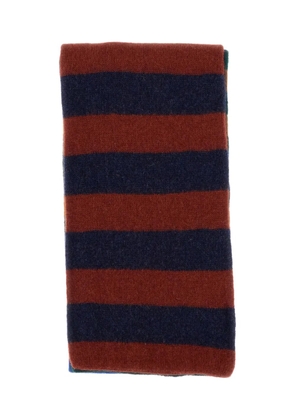 Howlin' Cosmic Surfin striped-pattern scarf - Blue