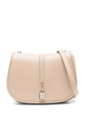 V°73 logo-engraved satchel bag - Neutrals