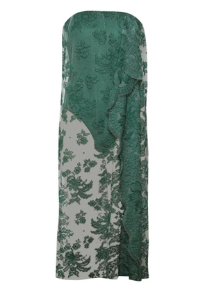 Christopher Esber floating lace dress - Green