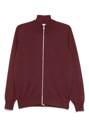 Brunello Cucinelli zip-up cashmere sweater - Red