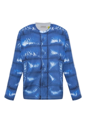 Moncler long-sleeve cotton T-shirt - Blue