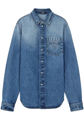 Versace Milano Stamp denim shirt - Blue
