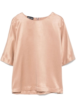 Giorgio Armani satin blouse - Neutrals