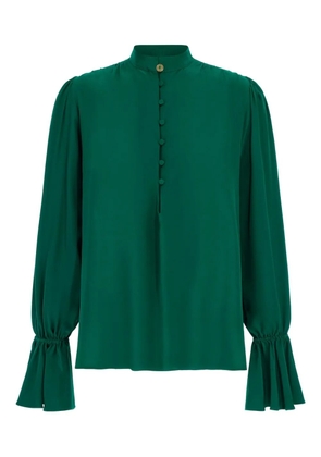 Roberto Cavalli flared-cuff blouse - Green