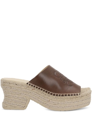 LOEWE 80mm Petal espadrilles - Brown