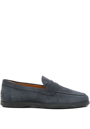 Tod's penny-bar suede loafers - Blue
