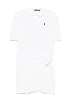 Polo Ralph Lauren draped-panel mini dress - White