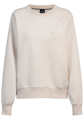BOSS stretch-cotton sweatshirt - Neutrals