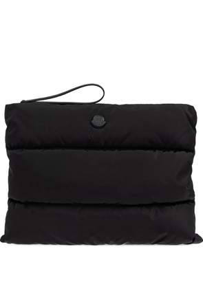 Moncler padded clutch bag - Black