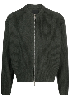 Givenchy zip-up wool cardigan - Green