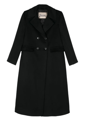 Herno double-breasted coat - Black