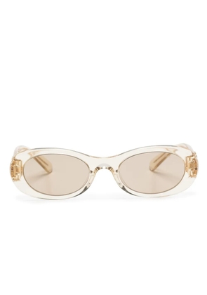 Miu Miu Eyewear Miu Glimpse oval-frame sunglasses - Yellow