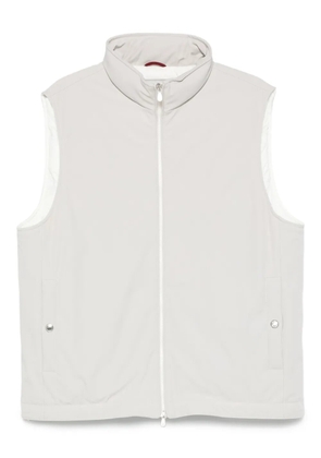 Brunello Cucinelli zip-front gilet - Grey