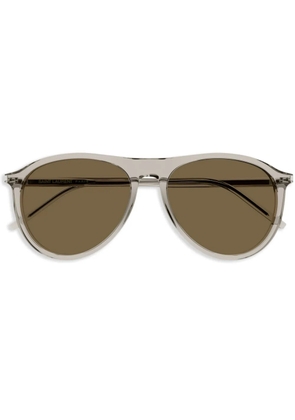 Saint Laurent Eyewear pilot-frame sunglasses - Neutrals