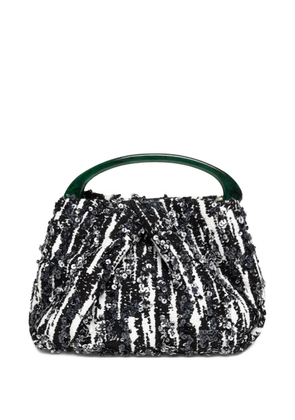DRIES VAN NOTEN pleated sequin mini bag - Black