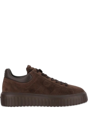 Hogan lace-up round-toe sneakers - Brown