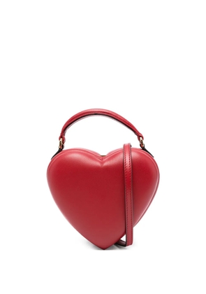 Moschino heart-shaped quilted tote bag - Red