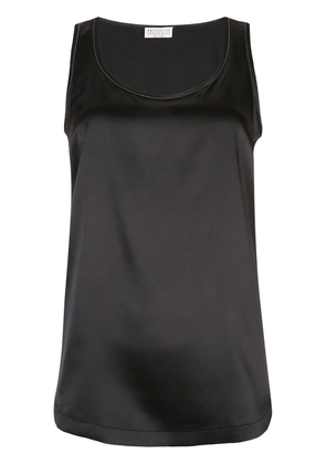 Brunello Cucinelli scoop neck vest - Black