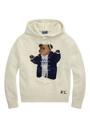 Polo Ralph Lauren Polo Bear knitted hoodie - Neutrals