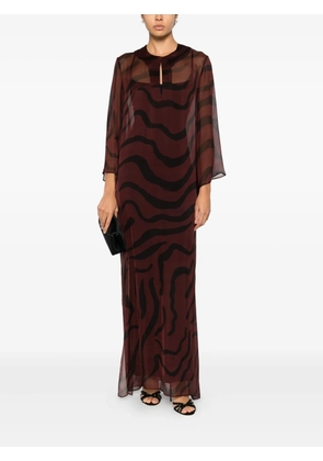 Raquel Diniz Beleza printed maxi dress - Red