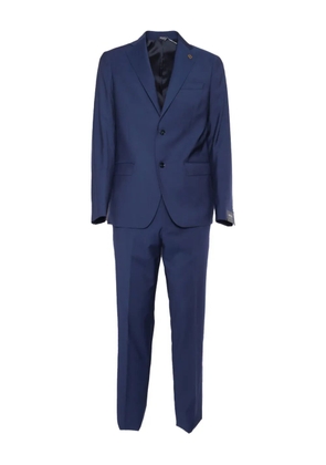Brera single-breasted patch-pocket suit - Blue
