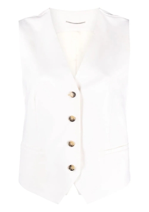 PT Torino V-neck tailored waistcoat - Neutrals